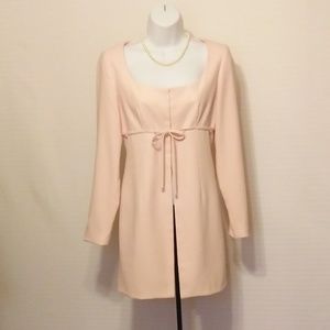 3/$20 CLOSET CLOSING BLUSH PINK LONG BLAZER JACKET